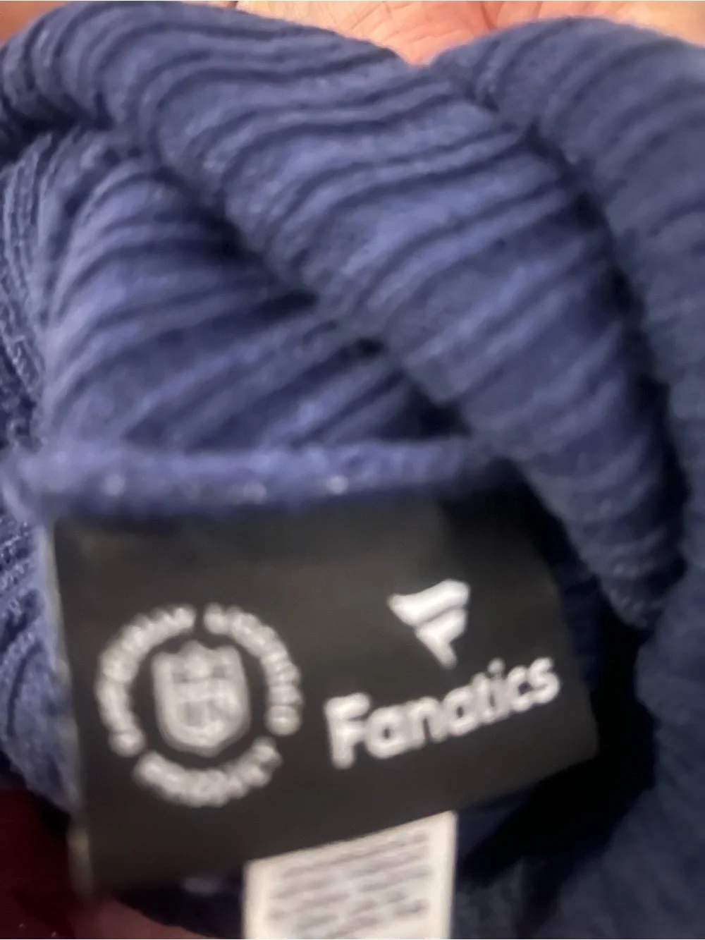 Seattle Seahawks Navy Pom Beanie